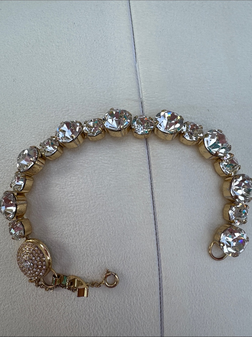 Sorrelli Clear Crystal  Bracelet set in Bright Gold - Picture 3 of 6